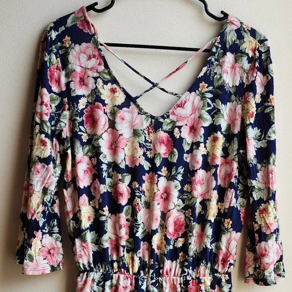 Gilli Floral Culotte Dress Size Large - Picture 5 of 16